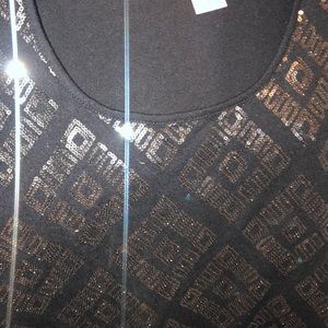 Ruby Rd. Petite Sequined Black Tank Top